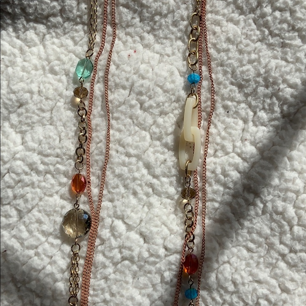 Long Multi-strand Necklace - Picture 2 of 5